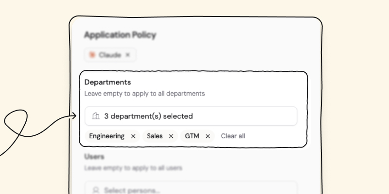 Group-based policy scoping